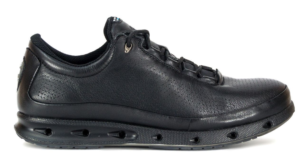 ECCO Leather, черные, кожа, нейлон, мужские